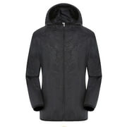 KDFJPTH Men Coat Autumn And Winter Casual Windproof Ultra-Light Rainproof Windbreaker Top Jacket Coat
